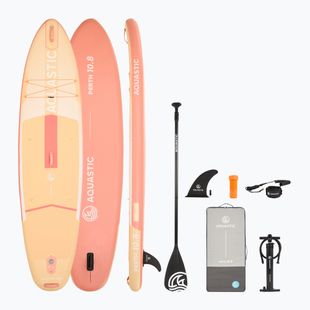 Set Paddleboard SUP aufblasbar AQUASTIC Perth 10'8" allround orange