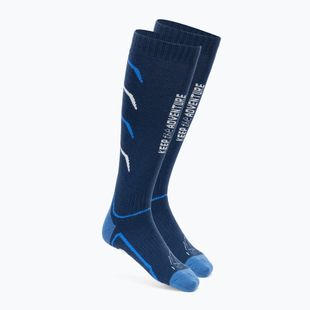 Skisocken KADVA Woolan marineblau