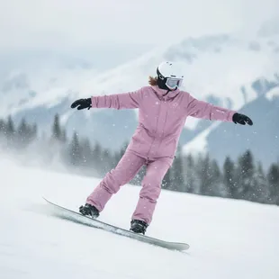 Kinder-Skihose KADVA Skiro Pants rosa