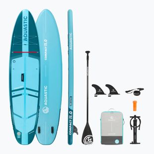 Set Board SUP aufblasbar Compact 11'0" blau