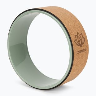 Yoga-Rad XTREXO aus Kork Flowheel 32 cm olive