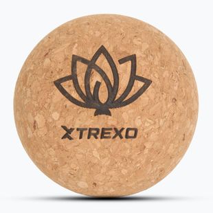 Massageball XTREXO, Kork, 8 cm, natural