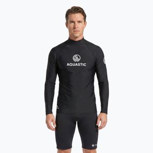 Langarmshirt zum Schwimmen Aquastic RIMOS LS UV 50+ UPF schwarz
