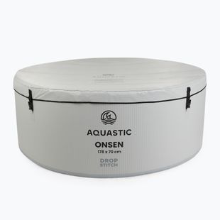 Aufblasbares Schwimmbecken AQUASTIC ONSEN Drop Stitch 1200 l 178 cm grau