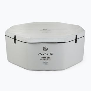 Basen pompowany AQUASTIC ONSEN drop stitch 1400 l 186 cm szary