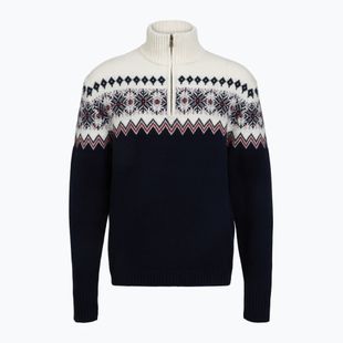Herrenpullover Woolcano SWT1091 Granatowy/Kremowy