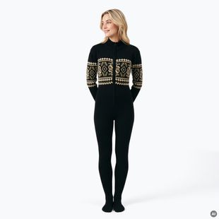 Damenoverall Woolcano SWT1095 Czarny/Kremowy