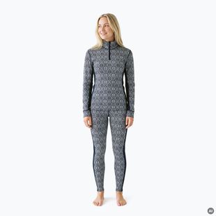 Damen-Set Funktionsunterwäsche Woolcano SET1121 Granatowy