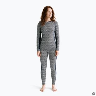 Damen-Set Funktionsunterwäsche Woolcano SET1109 Granatowy