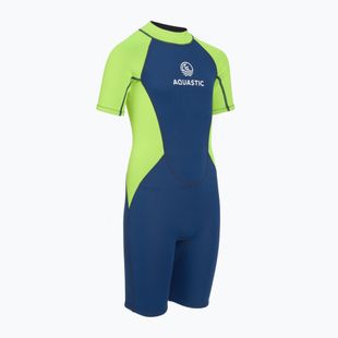 Kinder-Neoprenanzug AQUASTIC Wavey Jrb 2 mm grün/marineblau
