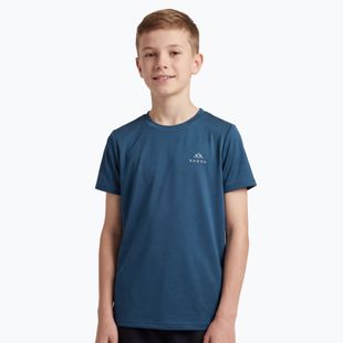 Kinder-Trekking-T-Shirt KADVA TrailCore breathable navy blue