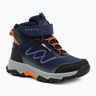 Kinder-Trekkingschuhe KADVA Rocky Trail Mid WaterProof Softshell marineblau