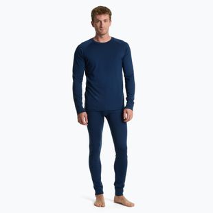 WOOLCANO Merino Herren Thermowäsche Set SET0540 marineblau