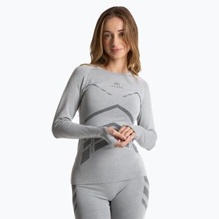 Damen Thermo-Sweatshirt KADVA ALPINESTEP BAMBOO THERMO LIGHT PLUS nahtlos grau