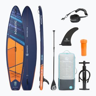 Set Board SUP aufblasbar AQUASTIC Perth Sport 11'4" MSL Allround orange