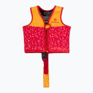 AQUASTIC Junior Kinder-Schwimmweste rosa/gelb