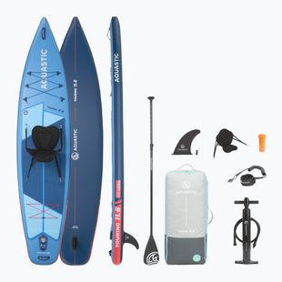 Set Paddleboard SUP aufblasbar AQUASTIC Touring 11'6" blue