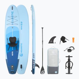 Set Paddleboard SUP aufblasbar AQUASTIC This 12'0" blue