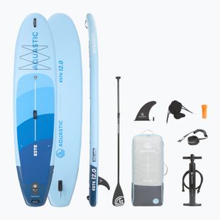 Set Paddleboard SUP aufblasbar AQUASTIC This 12'0" blue