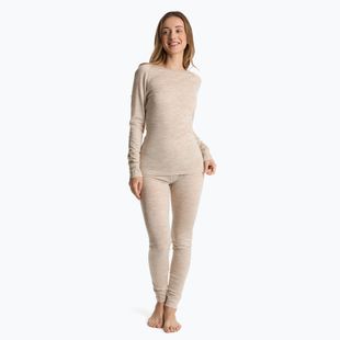 Damen Thermo-Unterwäsche-Set WOOLCANO Merino 100% SET0543 beige