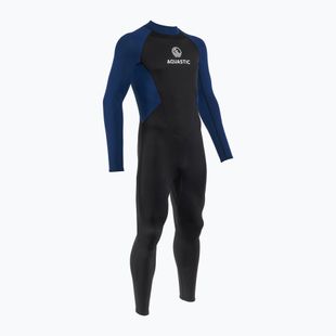 Herren Schwimmanzug AQUASTIC Wavey LG 2 mm schwarz/blau