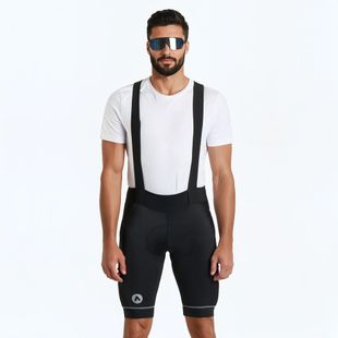 Herren ATTABO Kirun Pro Bib Shorts Cargo schwarz