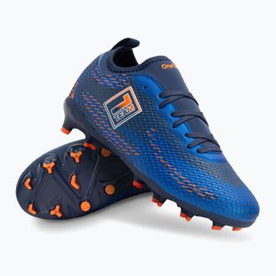 Fußballschuhe Kinder OneTeam Robero Teen FG/AG Dunkelblau/Orange
