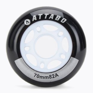 Inliner Rollen Räder ATTABO Wheels 70 mm 4 Stk. Schwarz