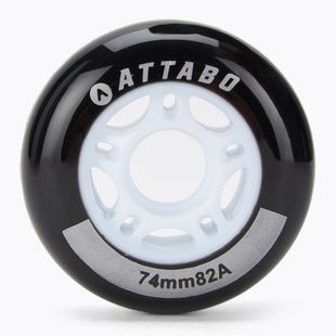 Inliner Rollen Räder ATTABO Wheels 74 mm 4 Stk. Schwarz