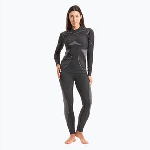 Damen Thermounterwäsche-Set KADVA Streif W Set nahtlos schwarz