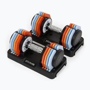 Verstellbare Hantelset XTREXO 2 x 10 kg multicolor