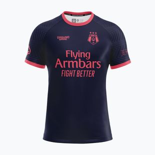 Rashguard Ground Game FC Armbar navy blau