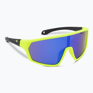 Sonnenbrille Kinder GOG Flint  matt neon yellow/black/polychromatic blue