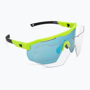 GOG Argo matt neongrün/schwarz/reflex weiß/blau Sonnenbrille