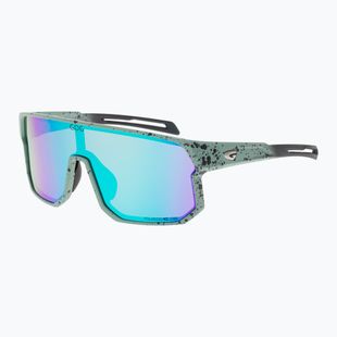 Sonnenbrille GOG Vidar matt green/black reflex white/blue