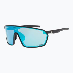 GOG Freya Sonnenbrille matt schwarz/reflex himmelblau