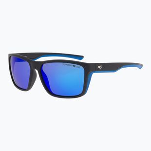 Sonnenbrille GOG Levante matte black/blue/reflex blue