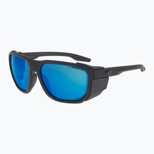 Sonnenbrille GOG Pamir matt metallic black/black/reflex white blue