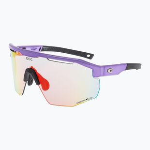 Sonnenbrille GOG Argo C metallic purple/black reflex red