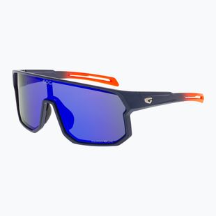 Sonnenbrille GOG Vidar matt navy blue/orange reflex blue