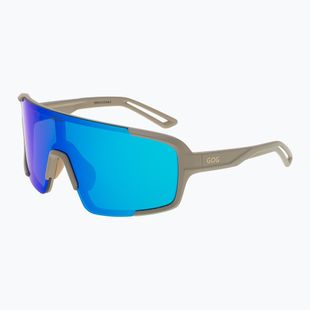Sonnenbrille GOG Magni matt brown/khaki reflex white/blue