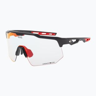 Sonnenbrille GOG Loki black/red reflex red