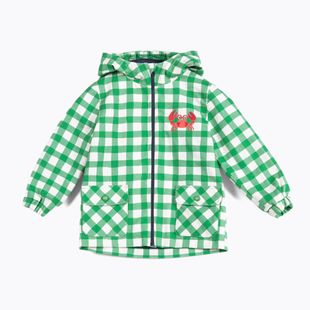 KID STORY Kinderjacke wind- und wasserdicht grünes Gitter