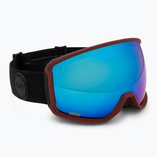 Skibrille IMX Peak purple matt/black/blue iridium/brown