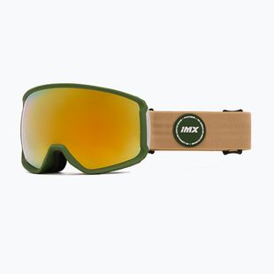 Skibrille IMX Peak green matt/sand/gold iridium/brown
