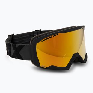 Skibrille IMX Snow black matt/black/gold iridium/ brown