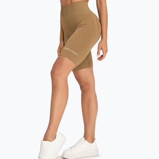 Training Biker Shorts Damen Gym Glamour Push Up 2.0 safari