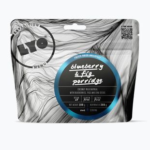 Gefriergetrocknete Lebensmittel LYOFOOD Feige & Heidelbeere Haferflocken 300 g