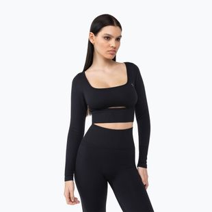 Damen Training Longsleeve Carpatree Dopamine Buzz Seamless obsidian schwarz