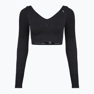 Damen-Trainingslangarmshirt Carpatree Eris Seamless orchid black